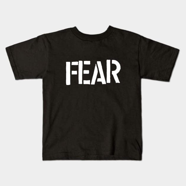 Fear is big business Kids T-Shirt by silentrob668